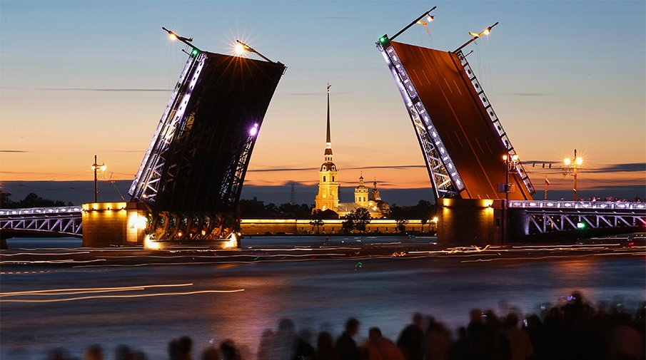 Фото развод дворцового моста