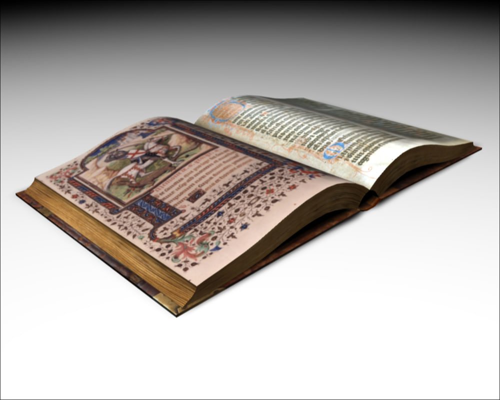 Manuscript 3d model.