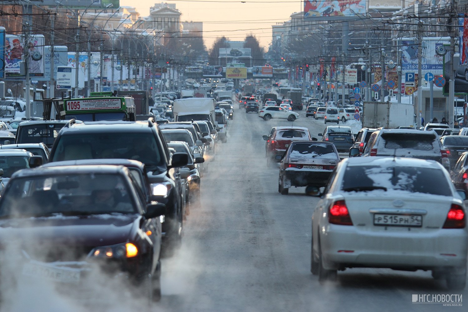 Красный проспект пробки Новосибирск