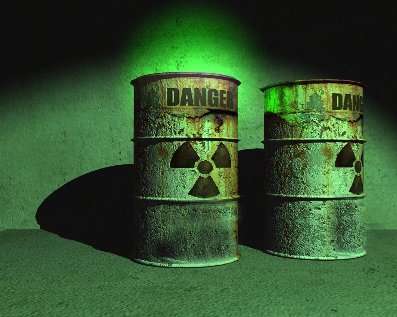 Радиоактивные отходы в бочках