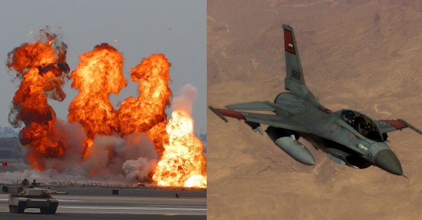 Взрыв на военной базе в Бельгии уничтожил F-16