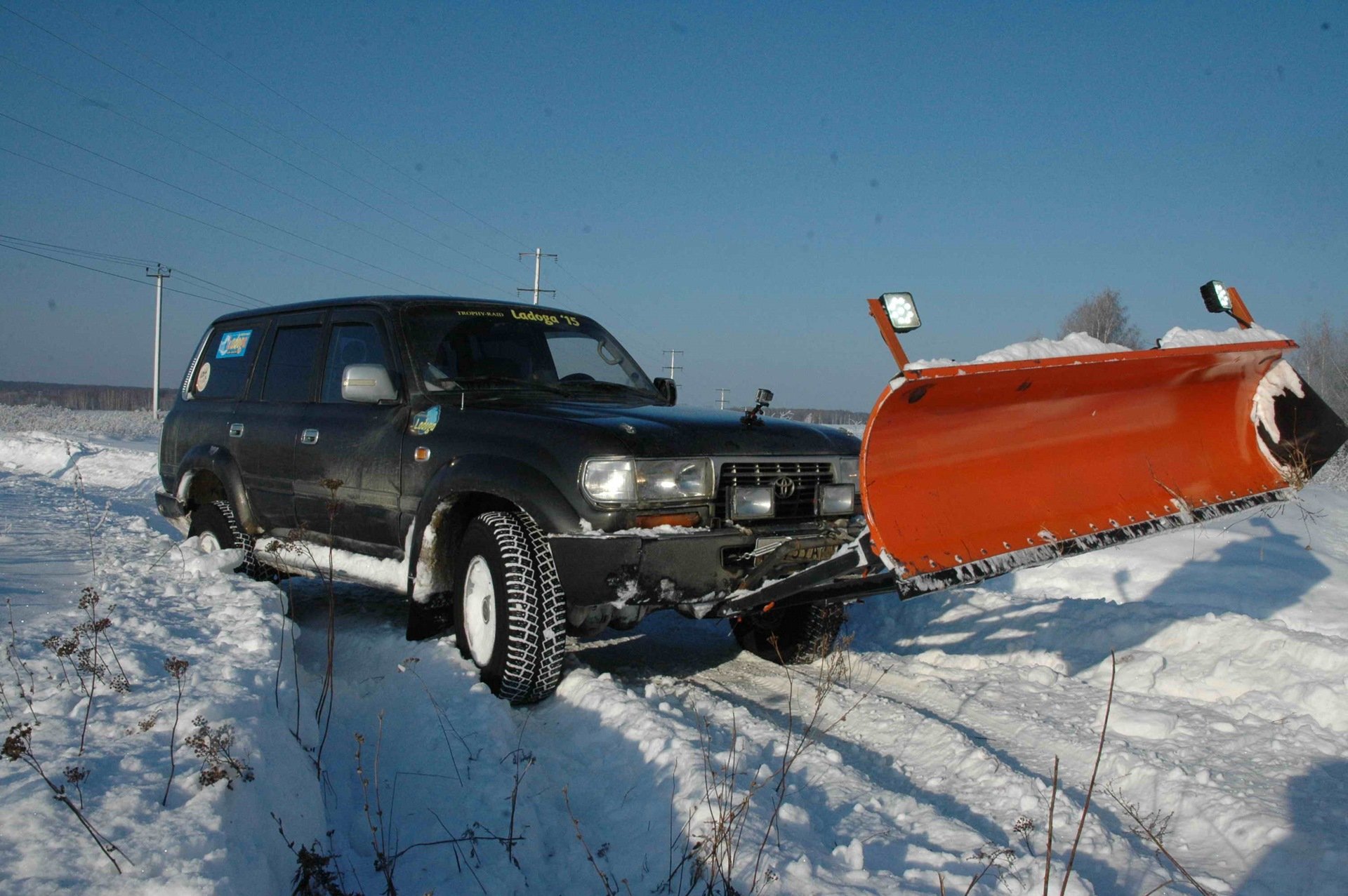 снегоуборочный отвал для toyota land cruiser 80