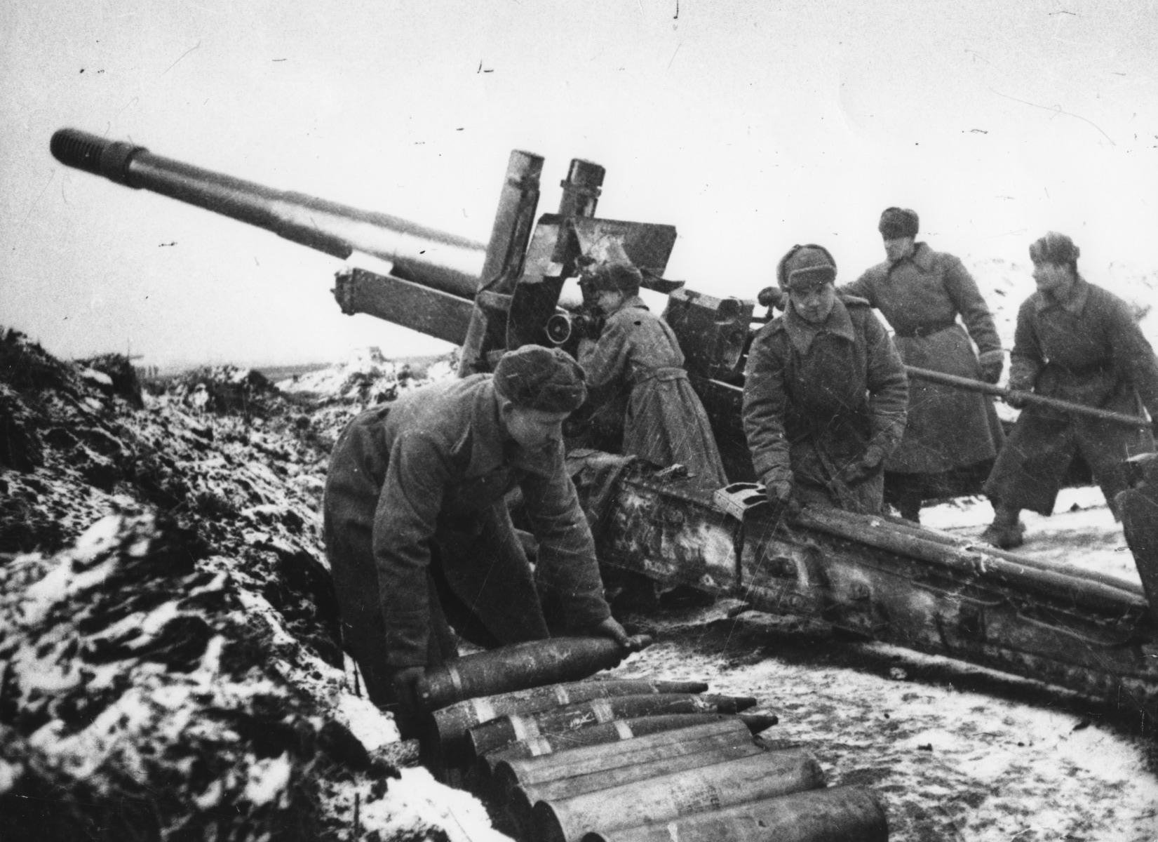 Артиллеристы Сталинградская битва